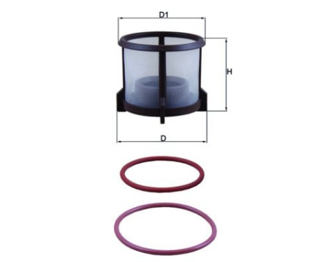 Fuel filter KX 72 D2 Mahle