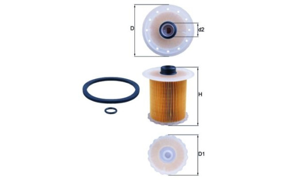 Fuel filter KX 81D Mahle, Image 2