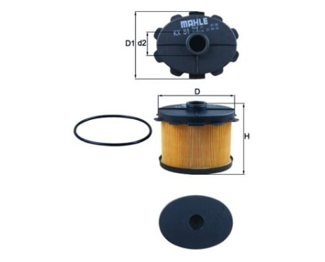 Fuel filter KX 84D Mahle, Image 3