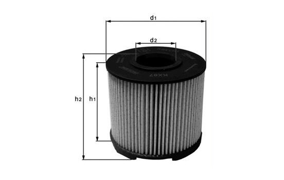 Fuel filter KX 87D Mahle
