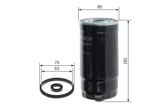 Fuel filter N2071 Bosch, Image 5