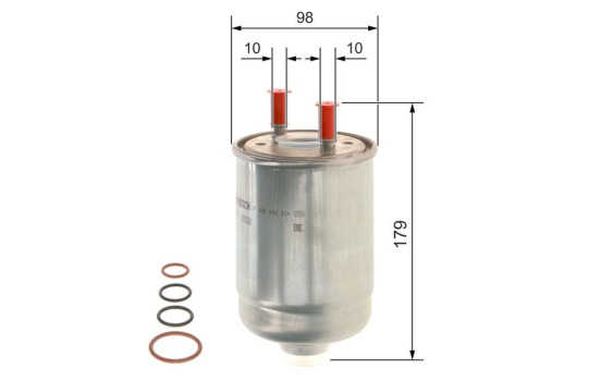 Fuel filter N2234 Bosch, Image 4