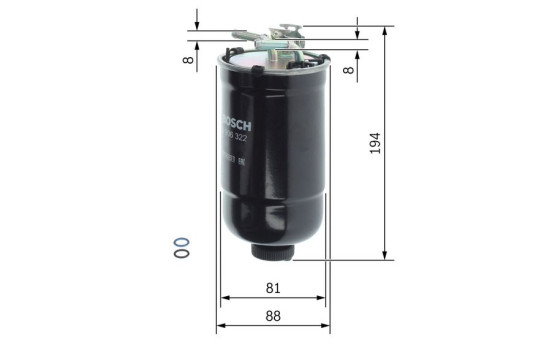 Fuel filter N6322 Bosch, Image 2