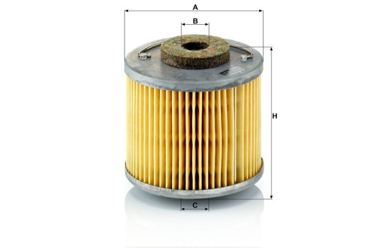 Fuel filter P 715 MANN-FILTER, Image 3