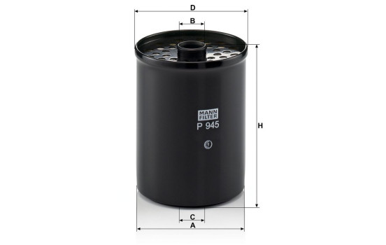 Fuel filter P 945 x MANN-FILTER, Image 3