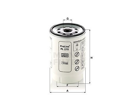 Fuel filter PL 270 x Mann