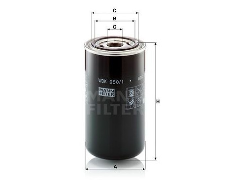 Fuel filter WDK 950/1 Mann