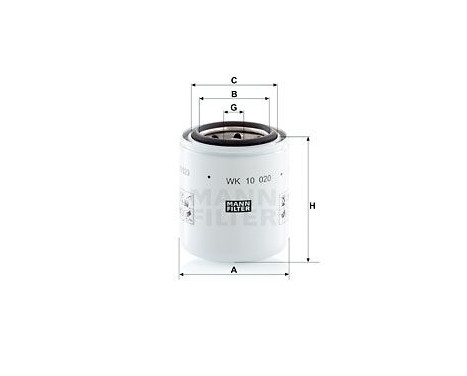 Fuel filter WK 10 020 MANN-FILTER