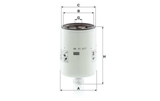Fuel filter WK 11 017 MANN-FILTER, Image 2