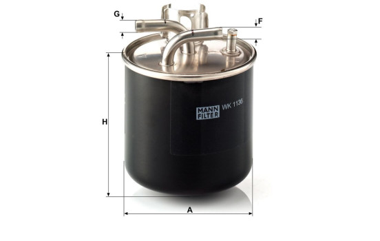 Fuel filter WK 1136 MANN-FILTER, Image 3