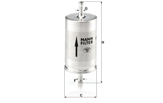 Fuel filter WK 410 MANN-FILTER, Image 3