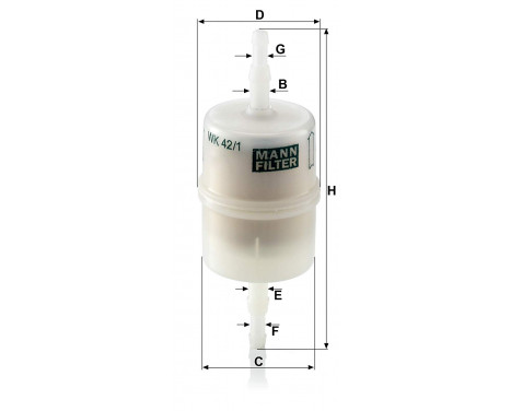 Fuel filter WK 42/1 Mann, Image 2