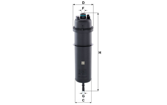 Fuel filter WK 5017 MANN-FILTER, Image 4