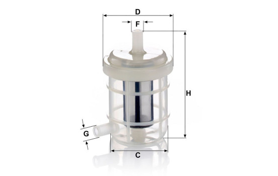 Fuel filter WK 5028 MANN-FILTER, Image 2