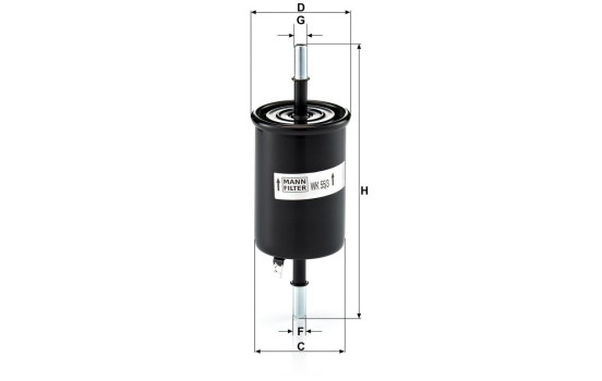Fuel filter WK 55/3 MANN-FILTER, Image 4