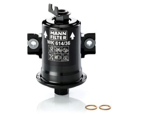 Fuel filter WK 614/36 x Mann, Image 2