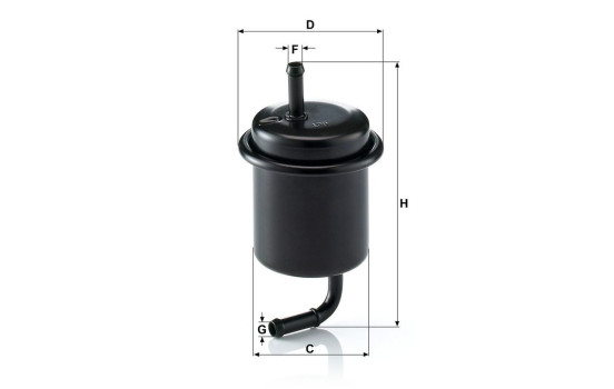 Fuel filter WK 614/47 MANN-FILTER, Image 3