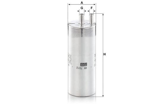 Fuel filter WK 7012 MANN-FILTER, Image 3