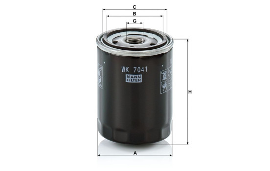 Fuel filter WK 7041 Mann, Image 2
