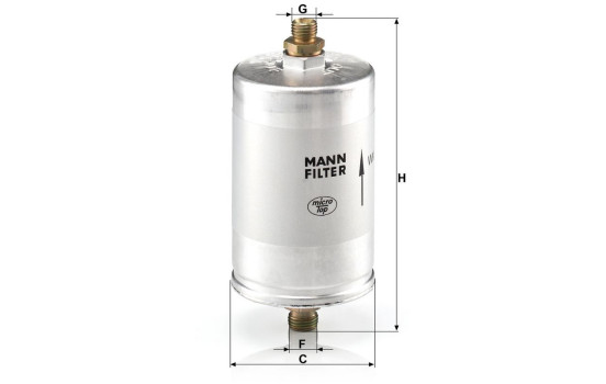 Fuel filter WK 726/2 MANN-FILTER, Image 2
