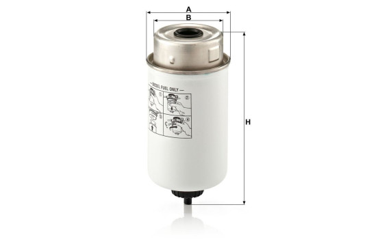 Fuel filter WK 8014 MANN-FILTER, Image 2