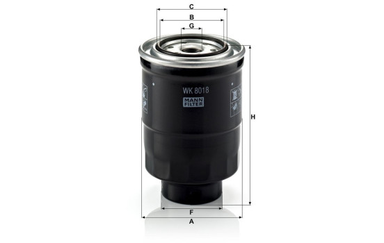 Fuel filter WK 8018 x MANN-FILTER, Image 3