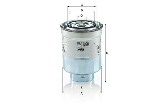 Fuel filter WK 8028 z MANN-FILTER, Image 3