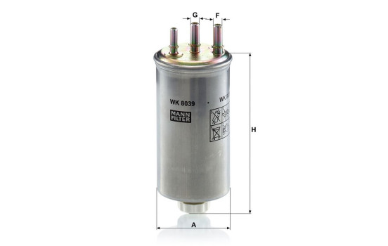 Fuel filter WK 8039 Mann, Image 3