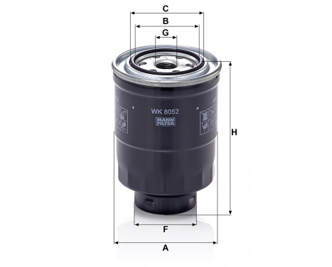 Fuel filter WK 8052 z Mann, Image 2