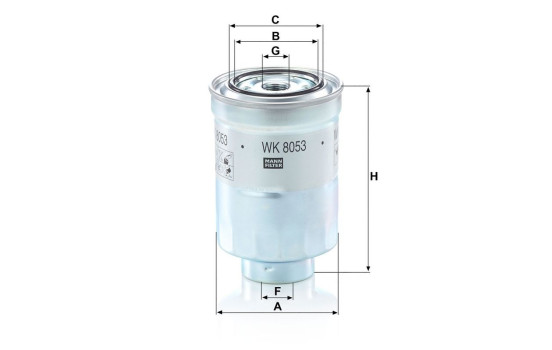Fuel filter WK 8053 z MANN-FILTER, Image 2