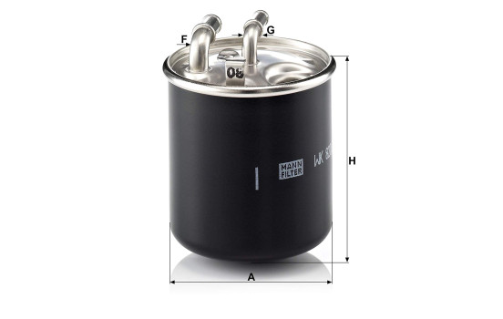 Fuel filter WK 820/2 x MANN-FILTER, Image 2