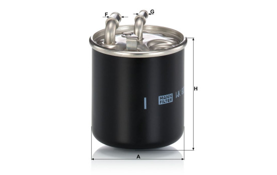 Fuel filter WK 820/2 x MANN-FILTER, Image 4
