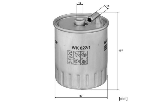 Fuel filter WK 822/1 Mann, Image 6
