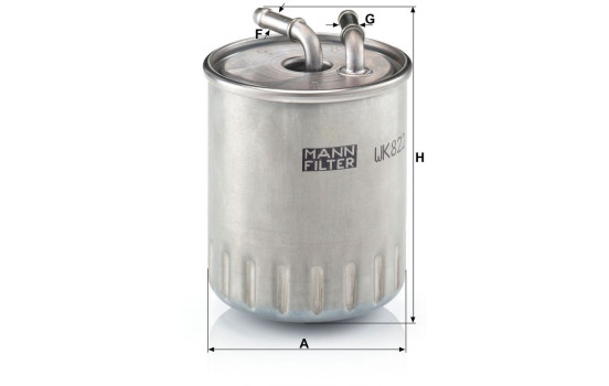 Fuel filter WK 822/3 Mann, Image 3