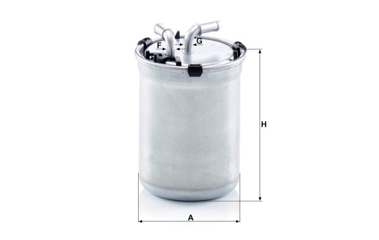 Fuel filter WK 823/2 Mann, Image 2
