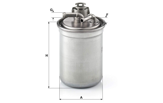 Fuel filter WK 823/3 x MANN-FILTER, Image 2