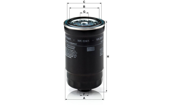 Fuel filter WK 824/1 Mann, Image 3