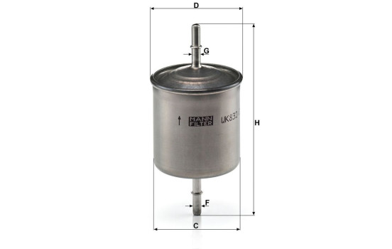 Fuel filter WK 832/2 MANN-FILTER, Image 3