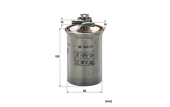 Fuel filter WK 842/21 x Mann, Image 4