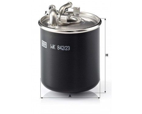Fuel filter WK 842/23 x Mann, Image 2