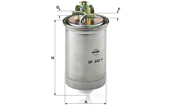Fuel filter WK 842/4 Mann, Image 2