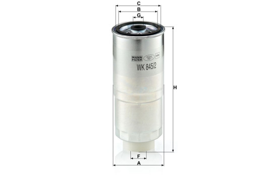 Fuel filter WK 845/2 Mann, Image 3