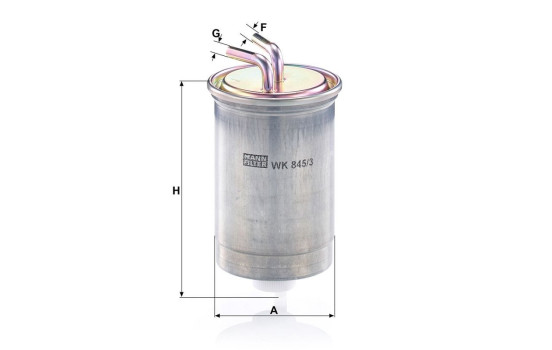 Fuel filter WK 845/3 Mann, Image 3