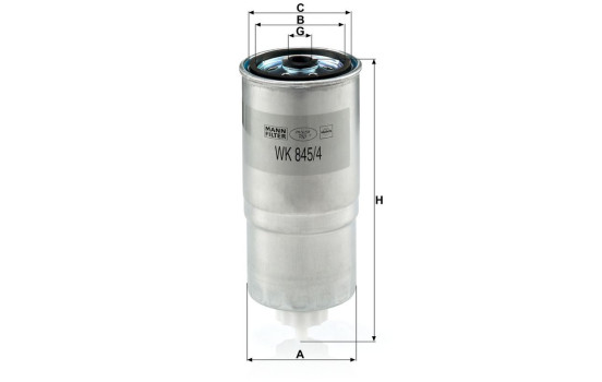 Fuel filter WK 845/4 Mann, Image 3