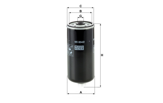 Fuel filter WK 854/2 MANN-FILTER, Image 4