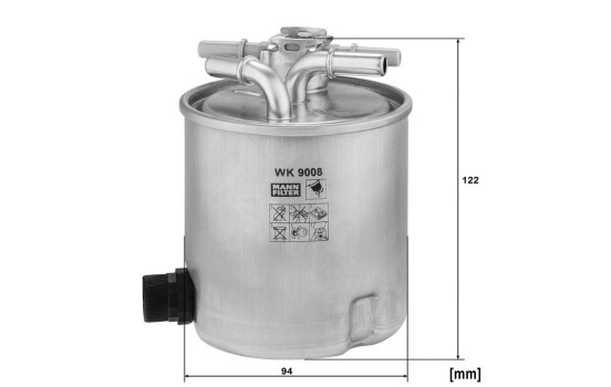 Fuel filter WK 9008 MANN-FILTER, Image 4