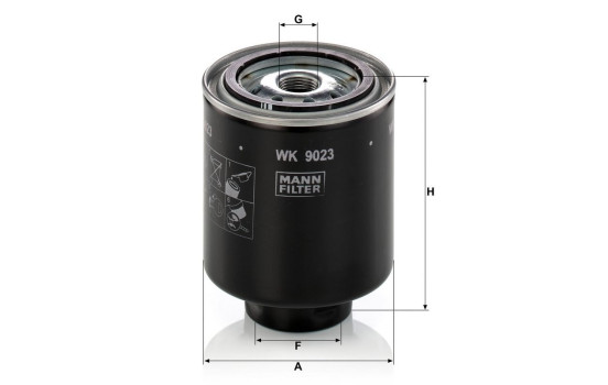 Fuel filter WK 9023 z MANN-FILTER, Image 3