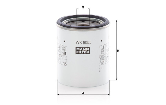 Fuel filter WK 9055 z MANN-FILTER, Image 3