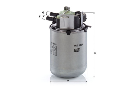 Fuel filter WK 9080 MANN-FILTER, Image 2