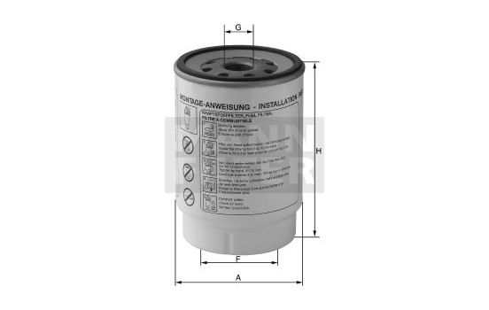 Fuel filter WK 924/1 x Mann